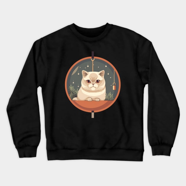 Exotic Shorthair Cat Xmas Xmas Ornament, Love Cats Crewneck Sweatshirt by dukito